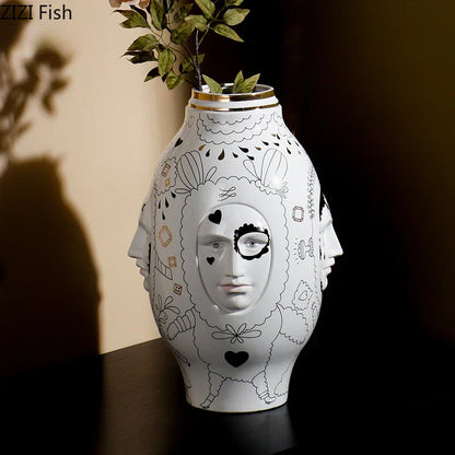 Ceramic Desktop Vase for Floral Arrangements - 35x50cm - Vase