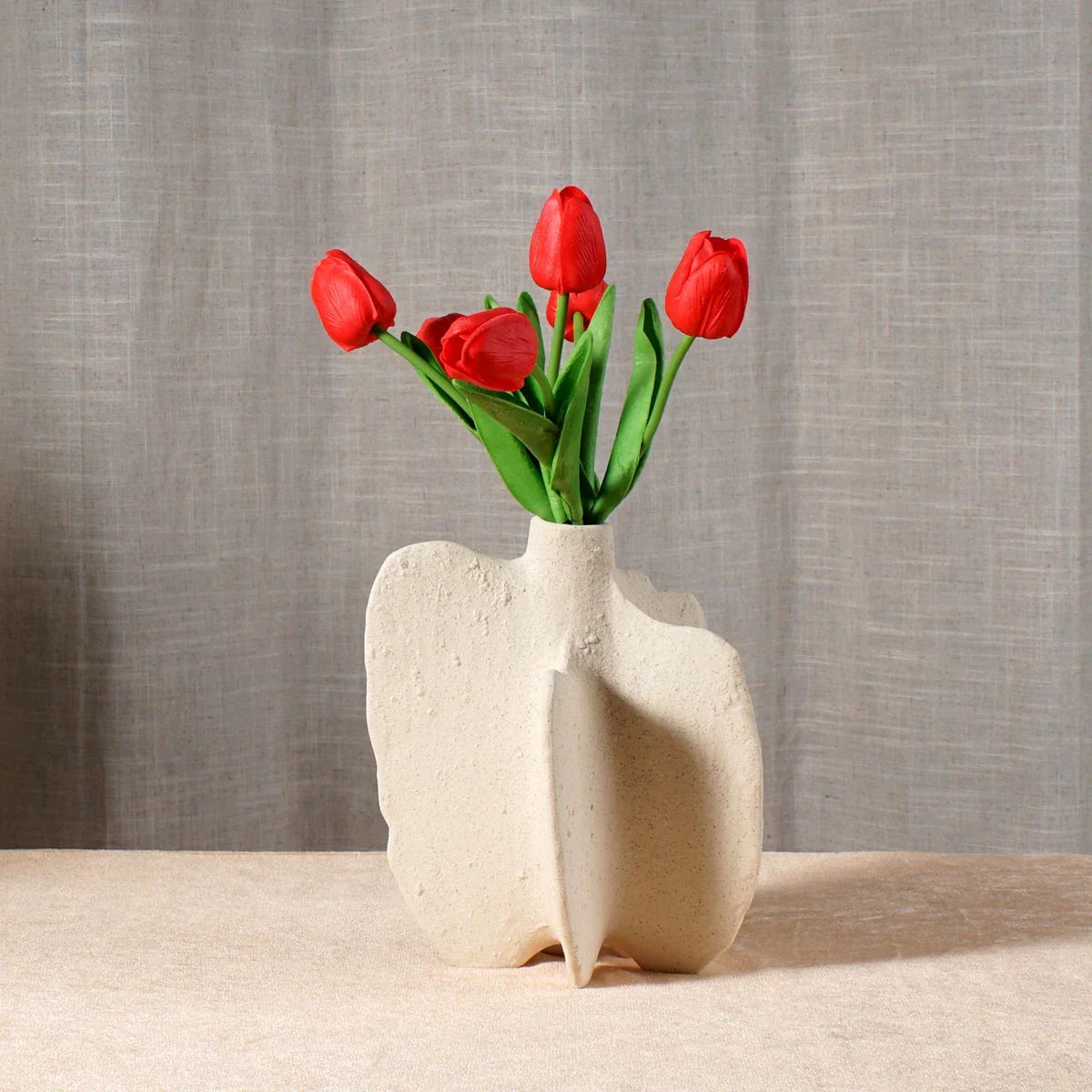 Ceramic Sea Vase with Nordic Modern Decor - Vase