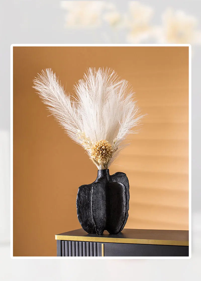 DecorBites™ Ceramic Sea Vase with Nordic Modern Decor