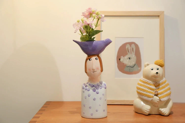 Ceramic Vase Set for Beautiful Home Decor - Vase