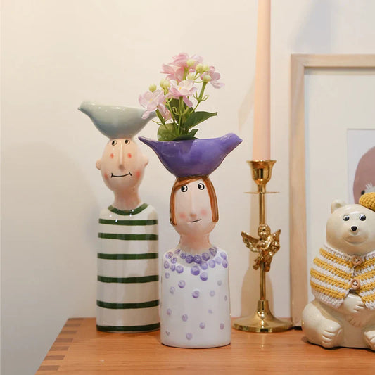 Ceramic Vase Set for Beautiful Home Decor - Vase