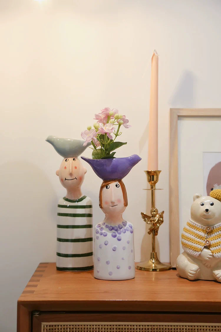 Ceramic Vase Set for Beautiful Home Decor - Vase