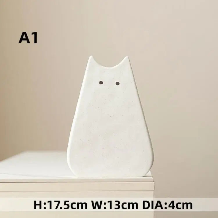 Charming Cat-Inspired Ceramic Vase - Vase