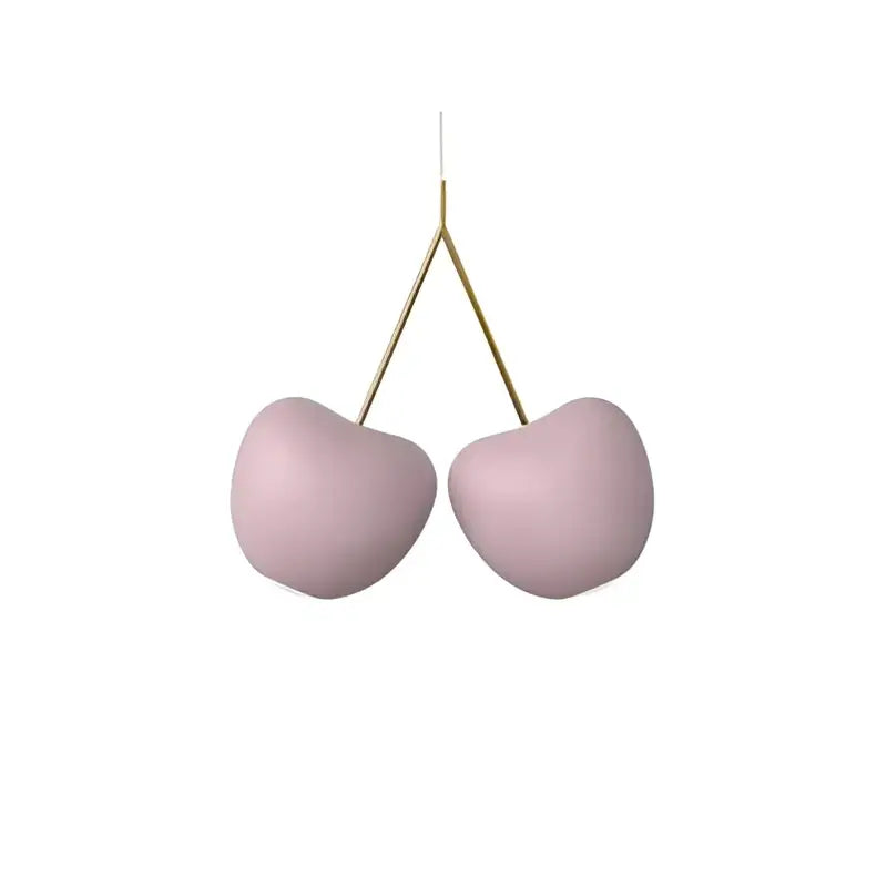 Pastel pink decorbites cherry pendant lamp with gold-toned stems modern designer ceiling chandelier for home decor