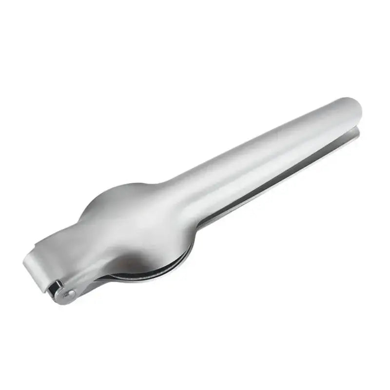Decorbites chestnut opener stainless steel garlic press with sleek modern design and smooth reflective surface