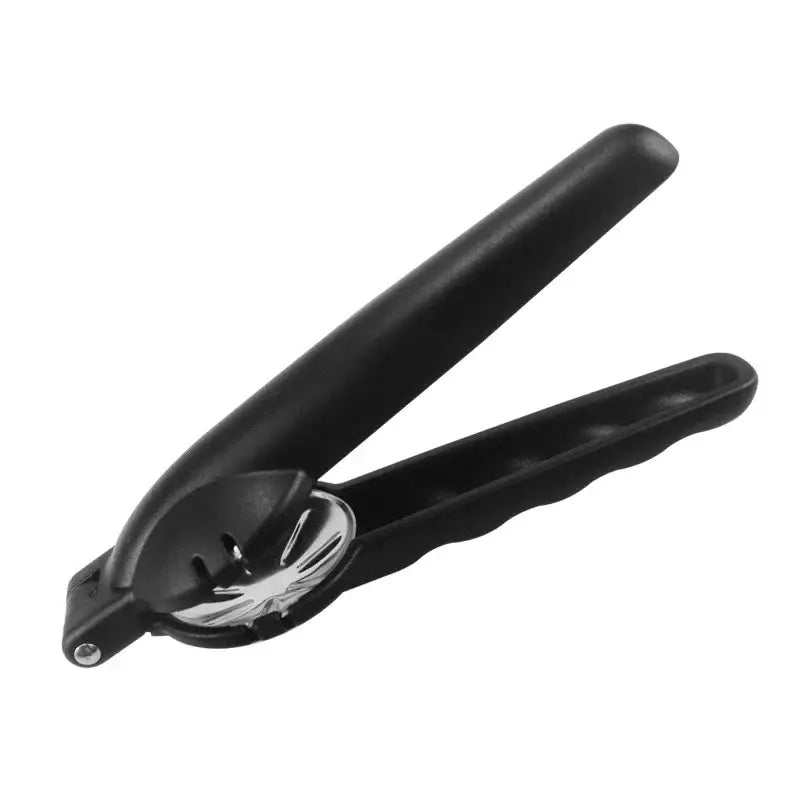 Black plastic handled decorbites chestnut opener with shiny stainless steel crushing plate for quick clipping nuts