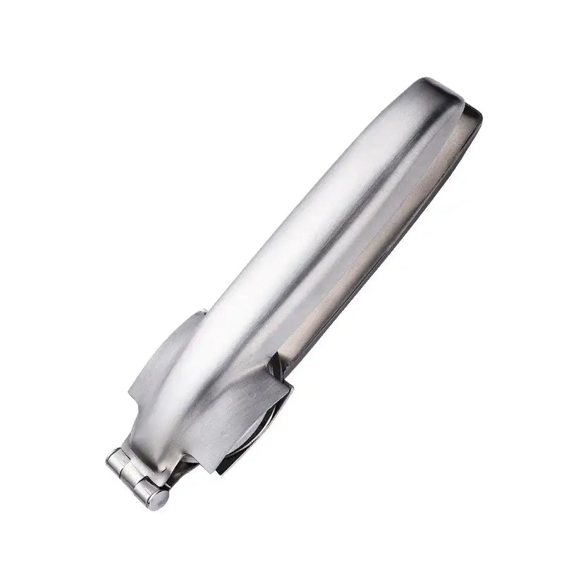 Stainless steel surgical laryngoscope handle with polished finish and ergonomic design for decorbites chestnut opener use