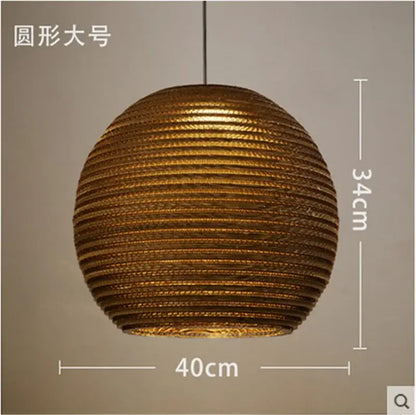 Golden ribbed paper lantern pendant light fixture by decorbites pendant lights for personalized home decor luminaire