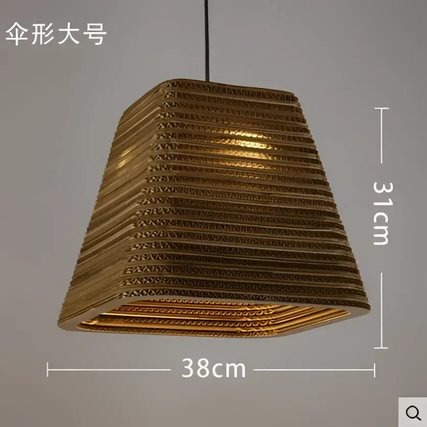 Golden woven paper decorbites pendant lights with hexagonal tapered design for personalized home decor luminaire