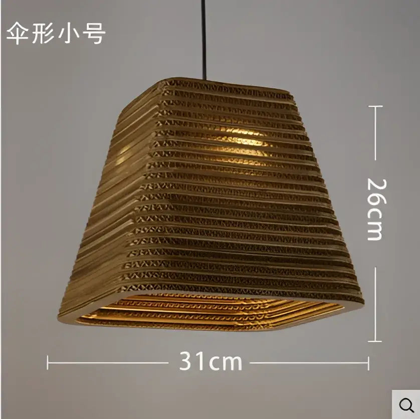 Golden woven paper hexagonal pendant lamp with textured ridges from decorbites pendant lights for home decor