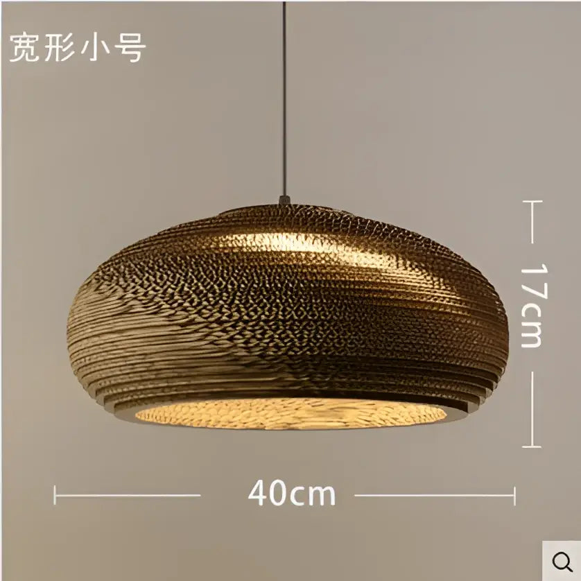 Gold-toned decorbites pendant lights with woven paper honeycomb dome design for personalized home decor luminaire
