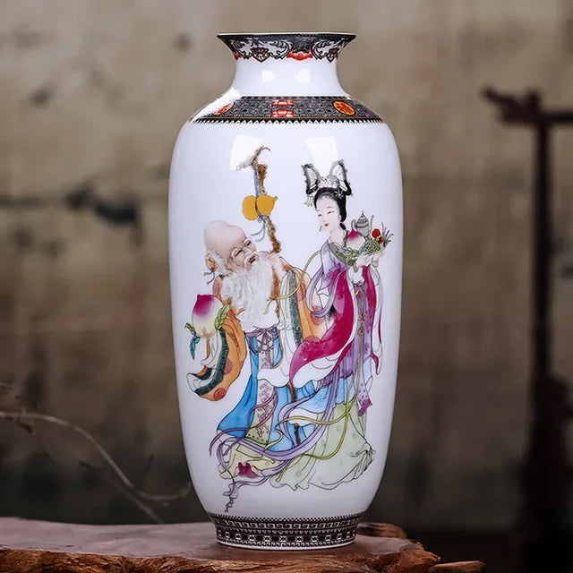 Chinese Traditional Ceramic Vase for Home Decor - H - Vase