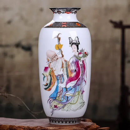 Chinese Traditional Ceramic Vase for Home Decor - H - Vase