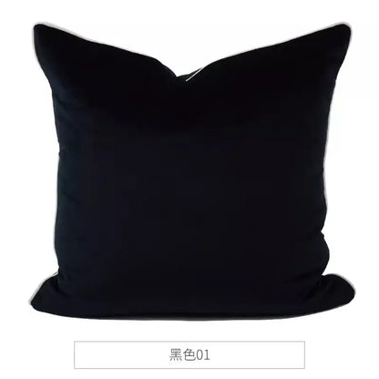 Black velvet decorbites chinoiserie velvet lumbar pillow cover with plush soft texture and clean square shape 30x50cm