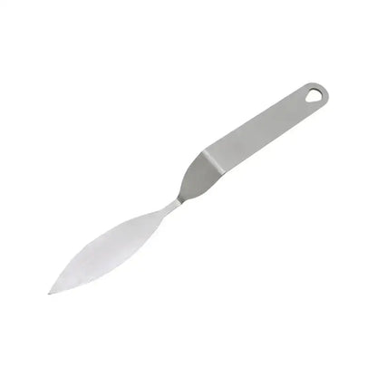 Stainless steel decorbites chocolate leaf knife with polished finish and looped handle for fondant and cake decoration