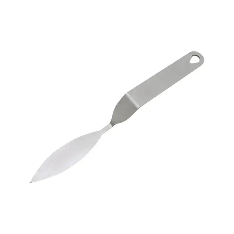 Stainless steel decorbites chocolate leaf knife with polished finish and looped handle for fondant and cake decoration