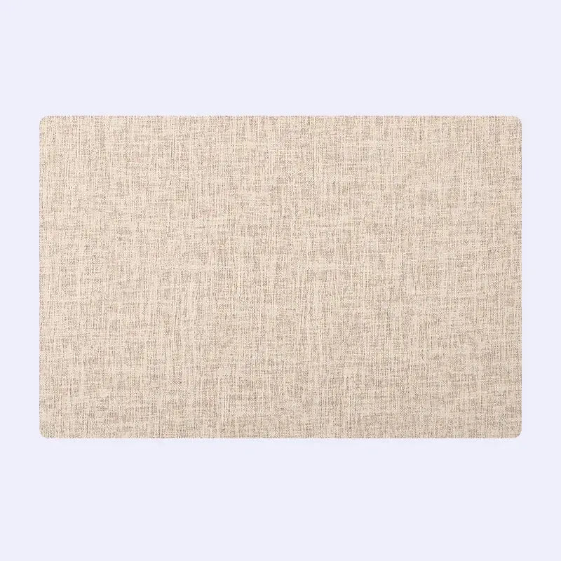 Beige linen-textured rectangular placemat from decorbites christmas decor placemat set for elegant home dining
