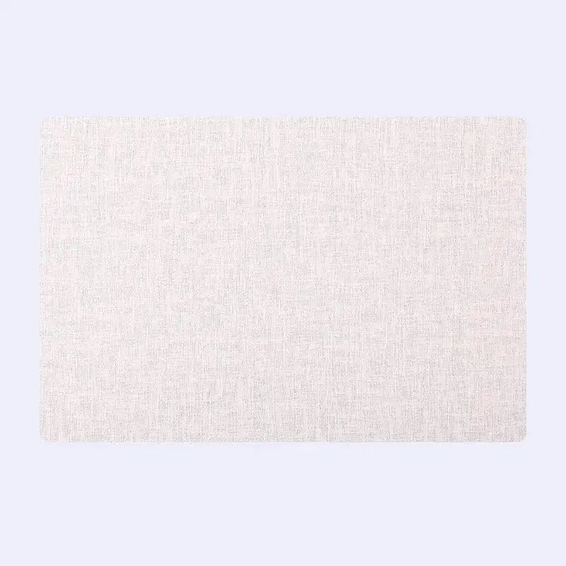 Beige linen-textured rectangular placemat from decorbites christmas decor placemat set for elegant home dining experience
