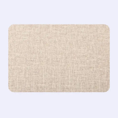 Beige linen-textured rectangular placemat from decorbites christmas decor placemat set for elegant home dining experience