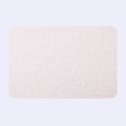 Beige linen-textured rectangular placemat from decorbites christmas decor placemat set for elegant home dining experience