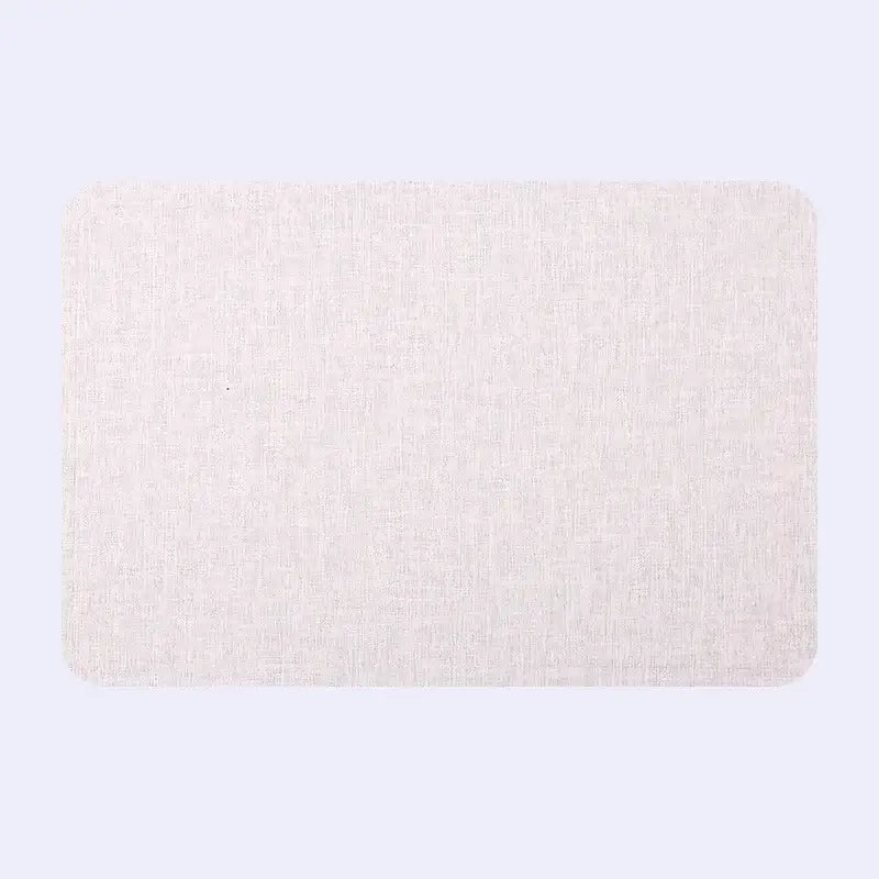 Beige linen-textured rectangular placemat from decorbites christmas decor placemat set for elegant home dining experience