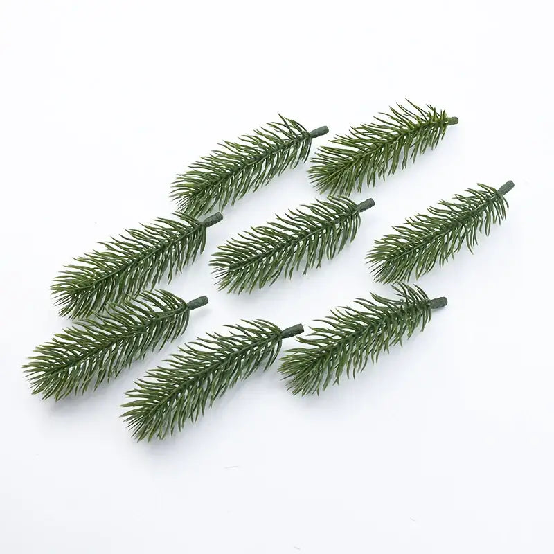 Green artificial pine sprigs with detailed needle foliage and dark stems for decorbites christmas tree artificial plants