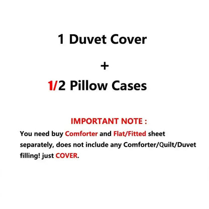 One duvet cover with half pillow cases included in the DecorBites™ Cinnamoroll cartoon bedding set for cute home decor