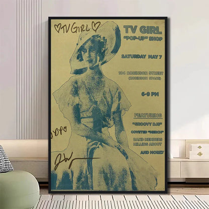 Classic TV Drama Girl Art Poster Canvas - XD031-01 / (A4)21X30cm Unframed / CHINA - Posters