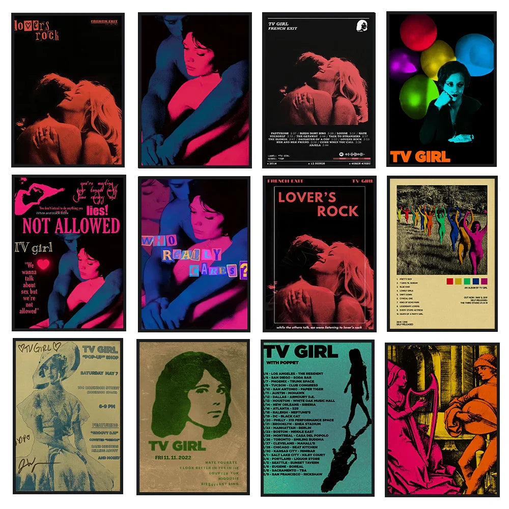 Classic TV Drama Girl Art Poster Canvas - Posters