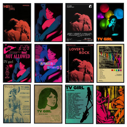 Classic TV Drama Girl Art Poster Canvas - Posters