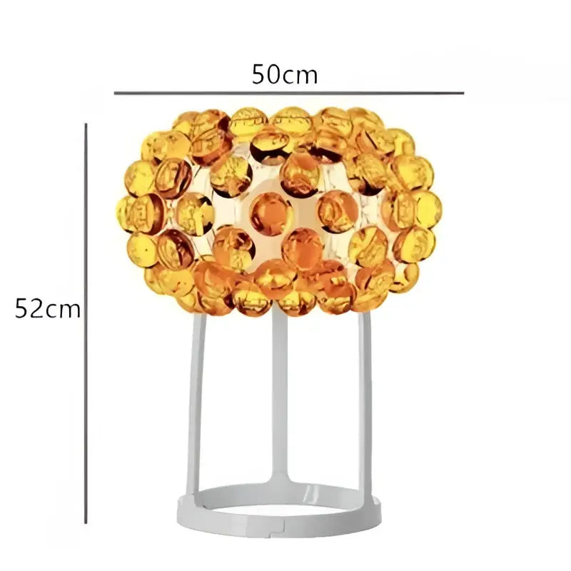 Golden amber glass orb lamp with sleek white metal base in decorbites clear gold acrylic pendant lights chandelier
