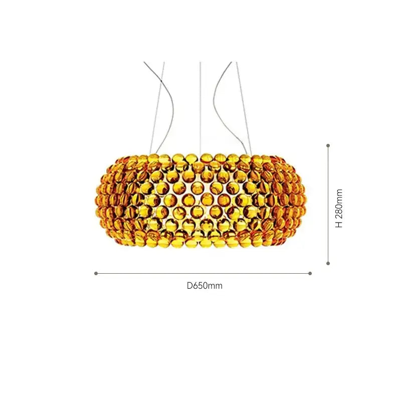 Golden amber glass orb chandelier featuring a spherical clustered design in decorbites clear gold acrylic pendant lights