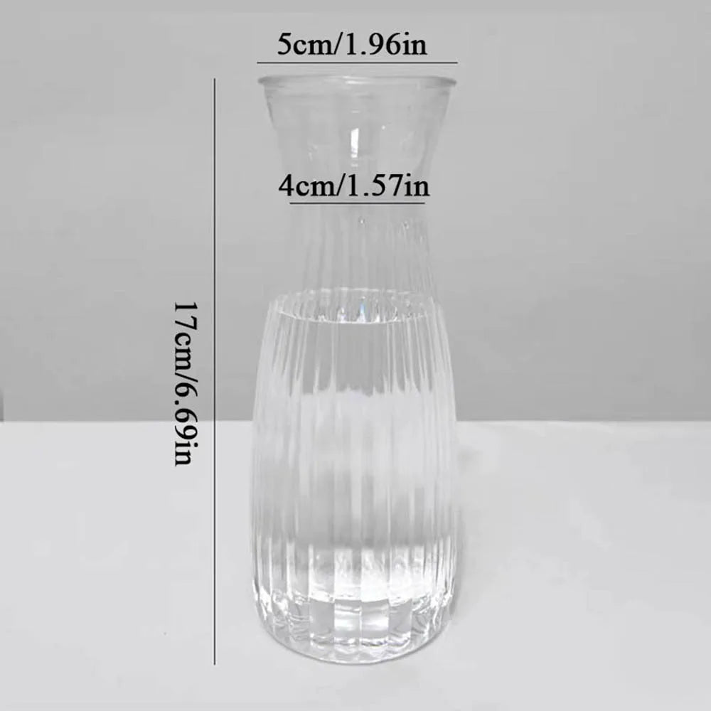 DecorBites™ Clear Nordic Plastic Vase for Hydroponic Flowers