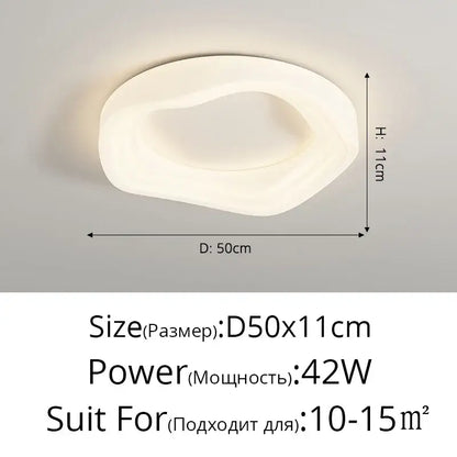 Modern white oval decorbites cloud cookie led chandelier with a smooth minimalist design and soft diffused glow for bedrooms