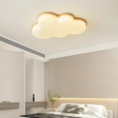 Decorbites cloud lamp warm white led ceiling light with off-white diffuser and gold-toned frame for bedroom decor