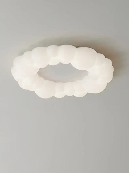 White cloud led chandelier with frosted glass design by Decorbites cloud led for bedroom lighting