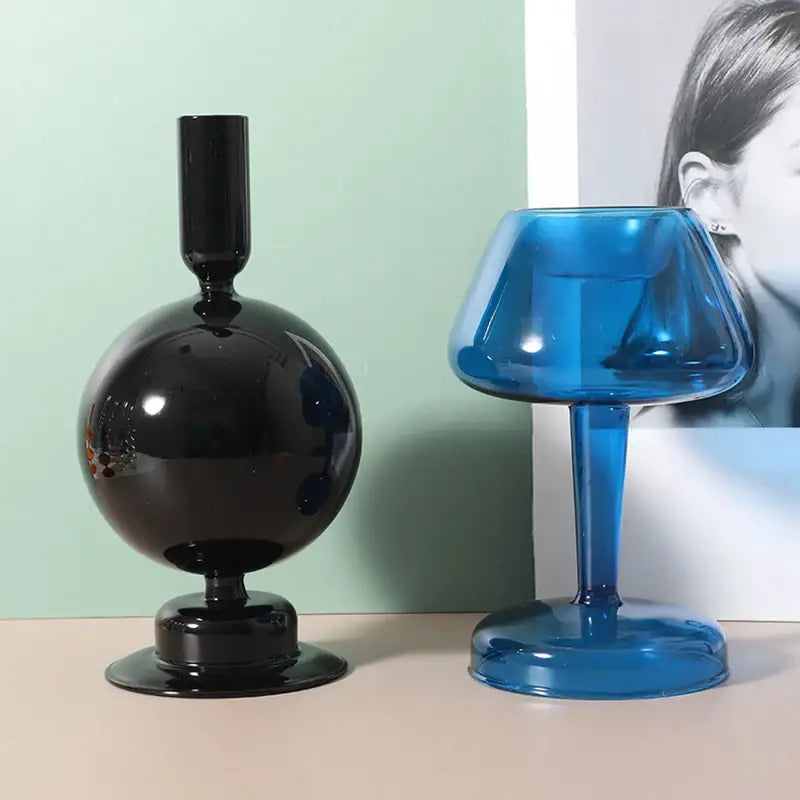 Farbige Glasvase für stilvolle Heimdekoration - Vase