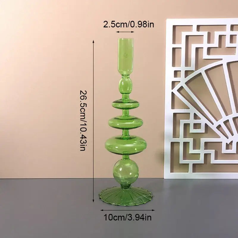 Farbige Glasvase für stilvolle Heimdekoration - H - Vase