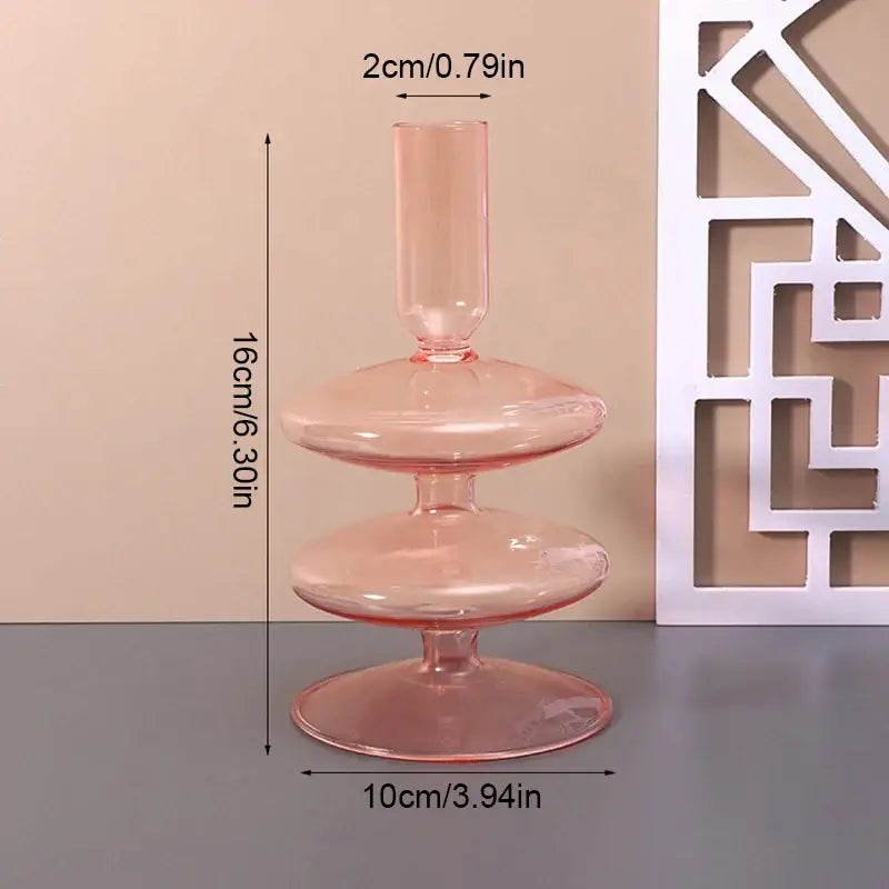 Farbige Glasvase für stilvolle Heimdekoration - B - Vase