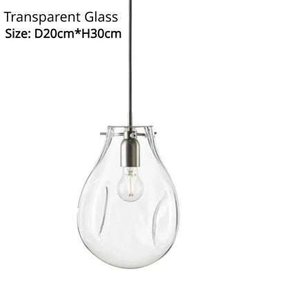 Clear glass pendant light with teardrop shape and metallic fixture in decorbites colorful glass chandelier for dining room