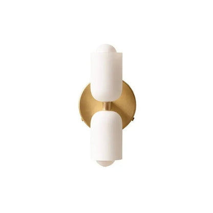 Colorful Modern Wall Sconce - Gold / White / Hardwired