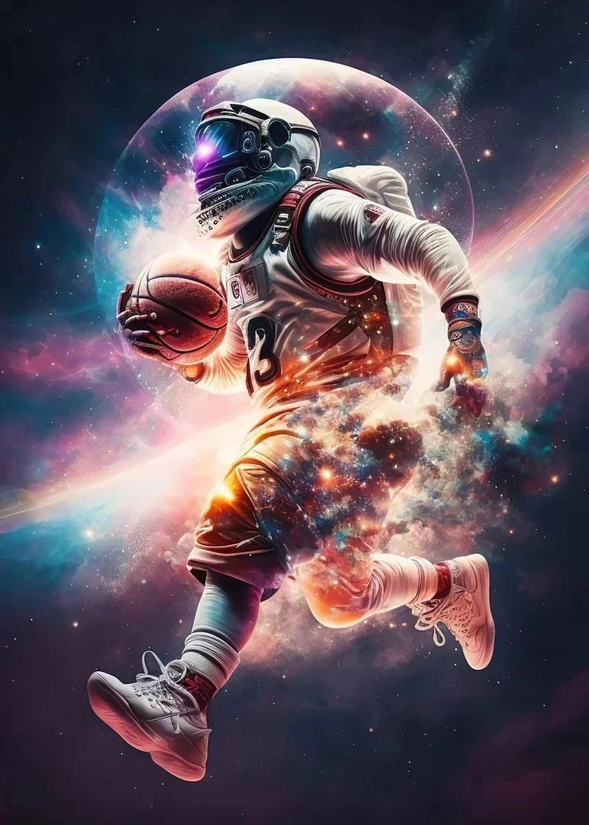 Colorful Nordic Basketball Sports Posters for Boys - P / 30X40cm No Framed - Posters