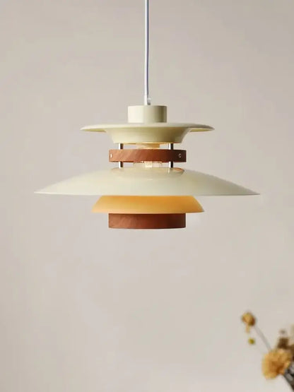 Cream and warm amber layered umbrella led chandeliers with wooden accents by decorbites colorful umbrella for living rooms