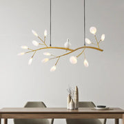Decorbites™ contemporary gold-toned acrylic led pendant light with bird decoration and frosted glass bulbs for 220v-240v use