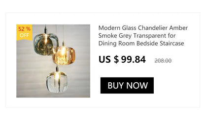 Modern glass decorbites™ contemporary led chandelier with amber smoke grey and transparent shades for dining room lighting
