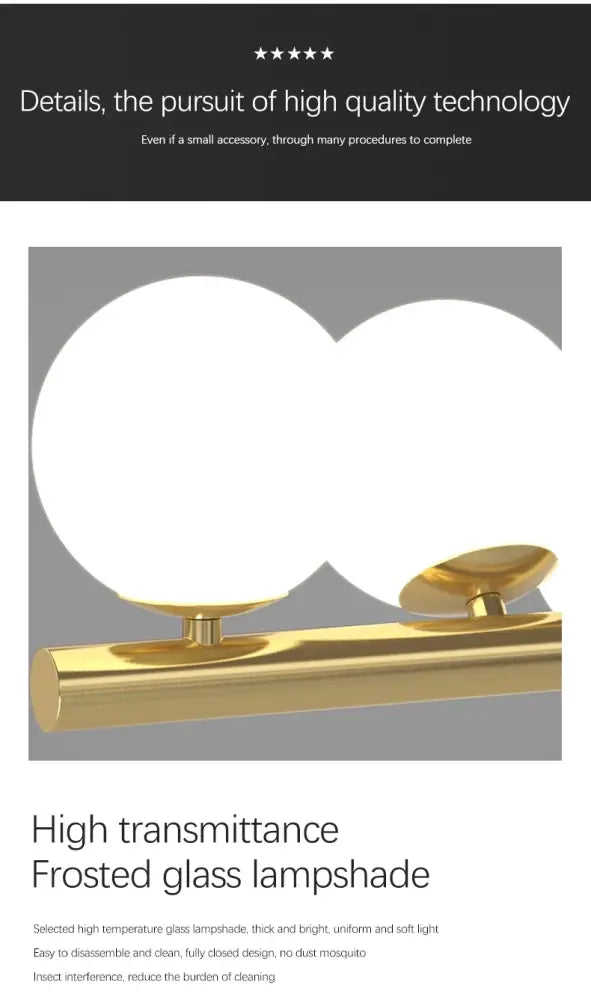 Gold-finished table lamp with two frosted glass shades inspired by decorbites contemporary led glass chandelier design