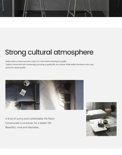 Modern minimalist sofa with sleek dark gray upholstery under decorbites™ contemporary led pendant lights 2-head 90cm