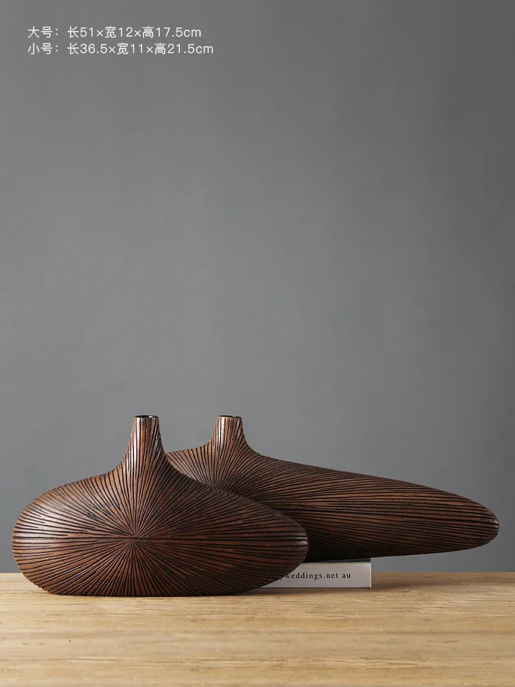 Contemporary Resin Vase for Flower Arrangements - Vase