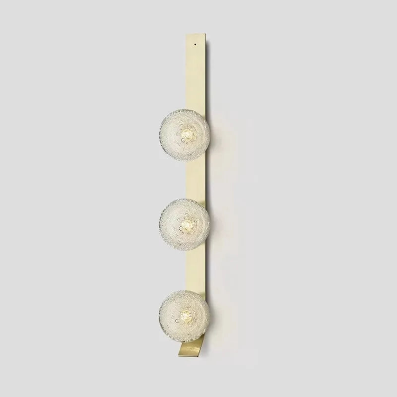 Contemporary Wall Light - Gold / Triple Globe