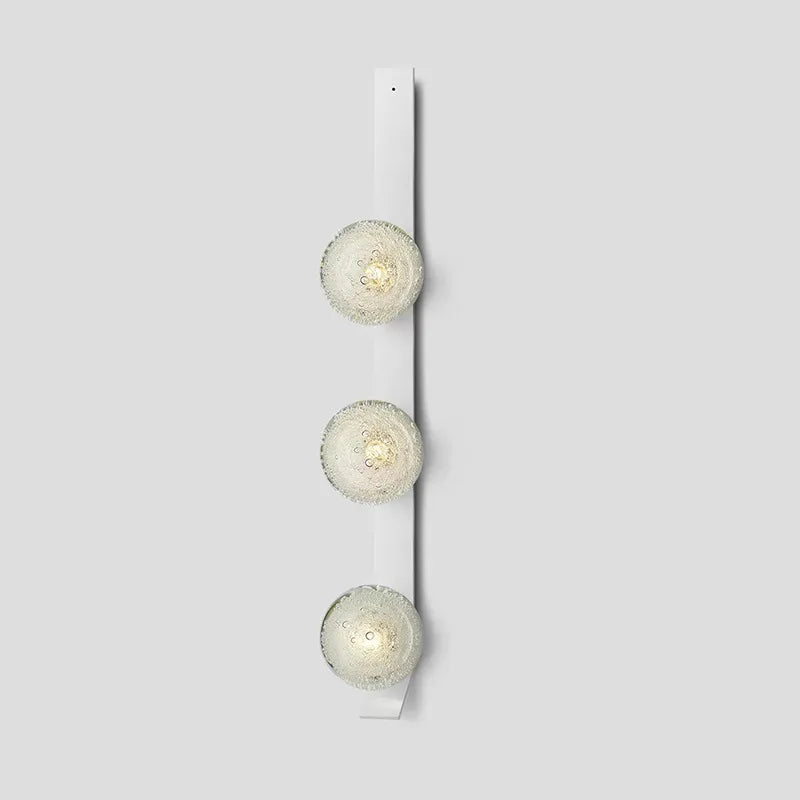 Contemporary Wall Light - White / Triple Globe